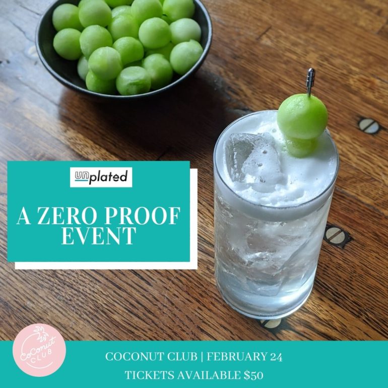 promotional image for Un-Plated's zero-proof event